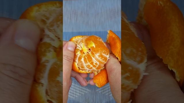 ASMR чистка мандарина. ASMR tangerine brushing