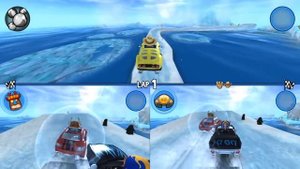 Beach Buggy Racing (PS4) 3 players gameplay - Sandcrab Sprint