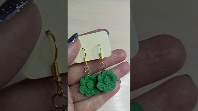?ЦВЕТОЧНЫЕ СЕРЁЖКИ РУЧНОЙ РАБОТЫ ИЗ ПОЛИМЕРНОЙ ГЛИНЫ?