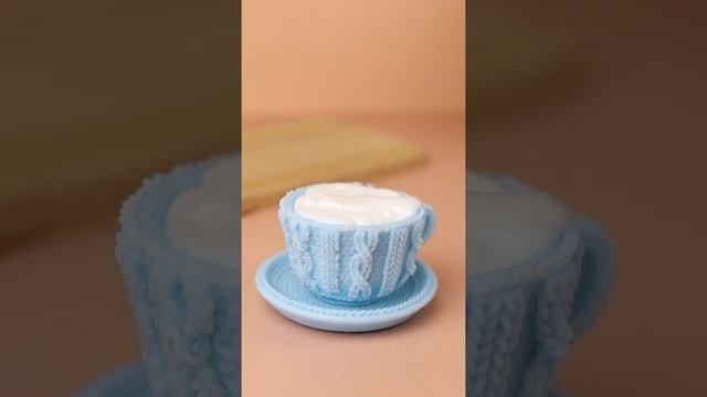 Чашка с блюдцем - пять вариантов заливки