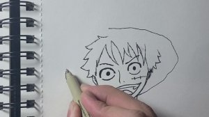 Как нарисовать Луффи за 9 минут