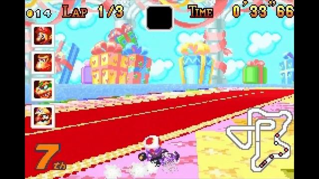 Mario Kart Super Circuit With Mario Kart 64 (US / EU) Voices Mod