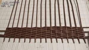 Красивая КРЫШКА С ситцевым УЗОРОМ/плетение из газетных трубочек