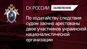 Заочно арестованы двое участников украинской националистической организации