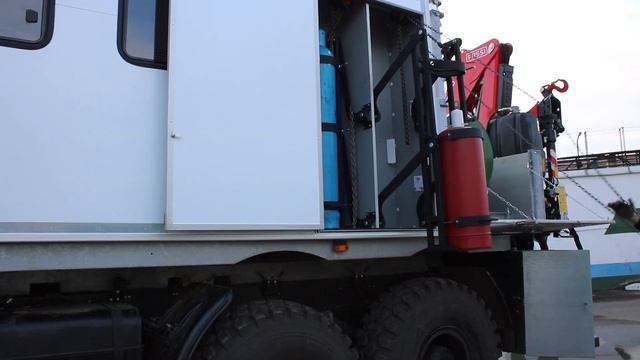 Автомобиль для ремонтной бригады КУПАВА на шасси МАЗ 6317Х9 с КМУ FASSI 135A.0.22 смотреть онлайн