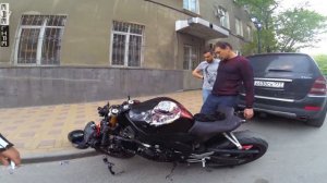 Опасно ли козлить на Мотоцикле?-Yamaha R1 после неудачного Вилли!