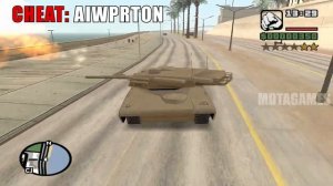 GTA San Andreas Tank Cheat Code (GTA SA Rhino Cheat) (PC)