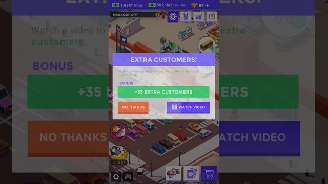 EASY Ad Skip Idle Supermarket Tycoon