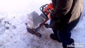 Самодельный снегоуборщик из бензопилы,,Штиль-180,,