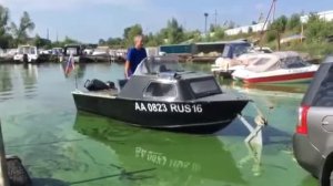 Мотолодка "Серебрянка-3". "Black fox" . Завершение навигации 2021 года