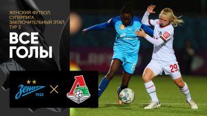 Зенит - Локомотив. Все голы заключительного этапа женской Суперлиги 10.11.2023