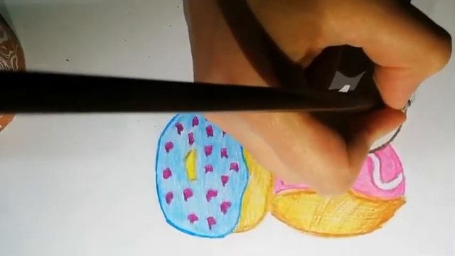 Как нарисовать пончик. How To Draw Donuts