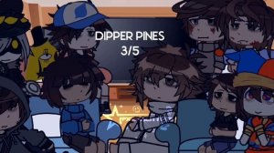 Fandoms react to Dipper and Bill Cipher || Credits in desc
