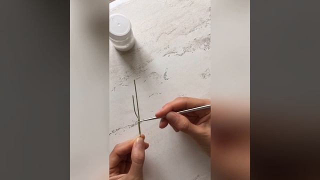 Холодный фарфор. Способы соединения веточек смотреть онлайн