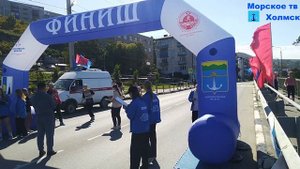Забеги, старты и финиши "Кросс нации-2023" в городе Холмск на улице Победы