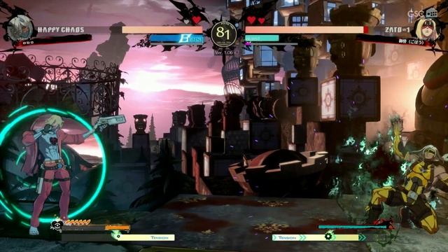 【Guilty Gear Strive】JSP(Happy Chaos) vs Gobou(Zato=1) High Level Gameplay【GGST】【PS4pro/60FPS】