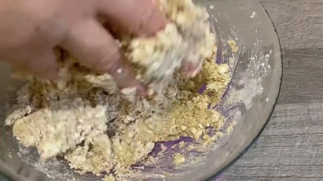 Печенье овсяно творожное. Вкусное и полезное. Без муки#печенье#рецепт #еда  #овсяное#творожное#