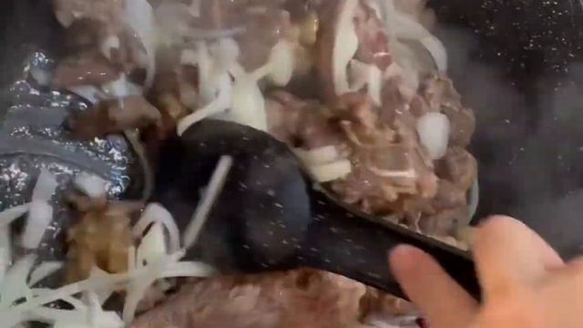 Ет өкпе бауыр. Дәмді сулы қуырдақ. Қазақша рецепт.