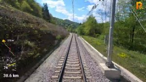Cab ride Ljubljana - Jesenice Freight Train (Slovenia) train drivers view in 4K