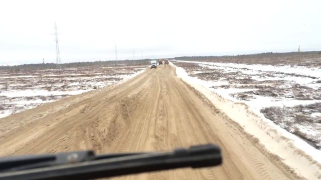 КАМАЗ 65221 ,Приобское м.р. Куст 75 , снова буксуем ) КАЛЯН86