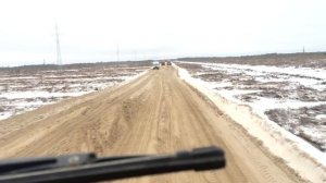 КАМАЗ 65221 ,Приобское м.р. Куст 75 , снова буксуем ) КАЛЯН86