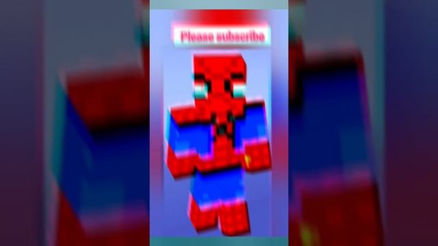 Minecraft spider man skin #shorts #ytshorts #spiderman