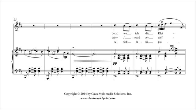 Dvorak : Als die alte Mutter Op. 55 No. 4 - Soprano or Tenor