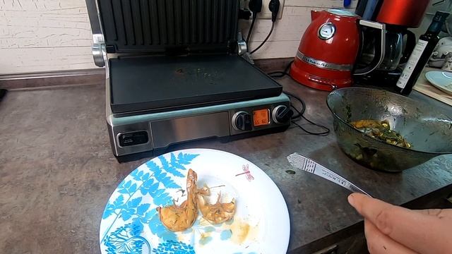 Креветки на электрогриле с эффектом жарки на углях - это возможно? Гриль BORK G802 креветки рецепт смотреть онлайн
