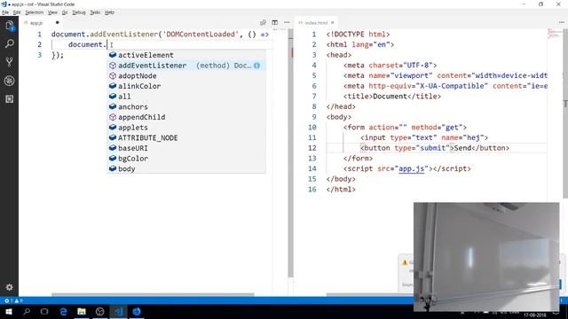 JavaScript Events og Fetch