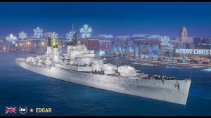 Крейсер Edgar 316К Урона! + 7 утопил  World of Warships