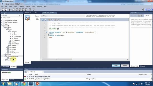 Mysql - Simple Stored Procedure