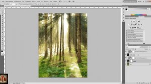Эффект солнечных лучей в фотошопе / The effect of sunlight in Adobe Photoshop CS5