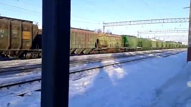 Электровоз ВЛ80С-2342 (PID) с грузовым поездом. смотреть онлайн