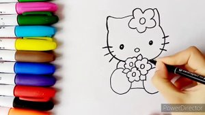 Как нарисовать Хелло Китти/Hello Kitty ?