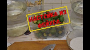 Настойка из Фейхоа, на самогоне.