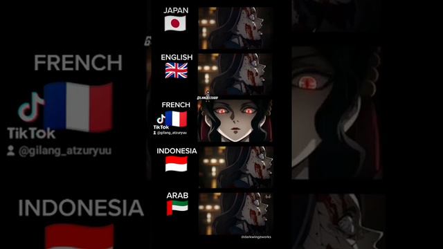 Kimetsu no Yaiba Muzan Dub Arab Indonesia French English