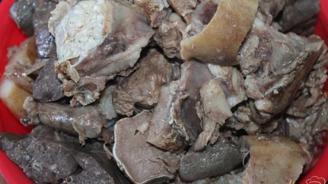 Начинка для пирожков и вареников из свиных субпродуктов