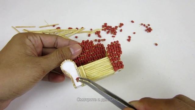 как сделать диван из спичек! идеи поделок из спичек смотреть онлайн