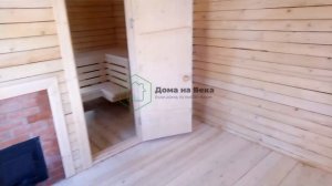 Построенная баня 3х5 по проекту СК Дома на Века