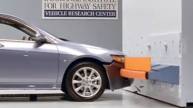 Acura TSX crash test bumper iihs 6 to 3 miles per hour смотреть онлайн