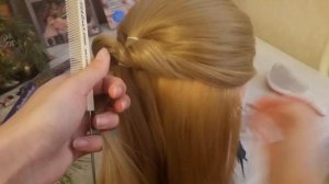 Прическа небрежные хвосты / Легкий хвост / Простая прическа