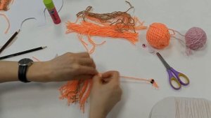Мастер-классы для детей. Мастерим мамонтенка из бумаги и ниток.