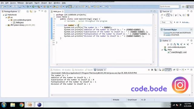 Data Types & Variables | Java Tutorials | Part-1 |Coding For Beginners | Code Bode