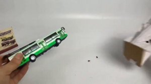 Зеленый Троллейбус Play Smart 1:72 «ЛиАЗ-5292» 16 см. 6407-A Автопарк металлический