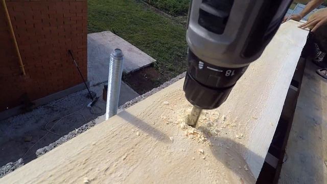 Строим гараж! / Стропильная система / Двускатная крыша / Мауэрлат / Балки перекрытия (Июнь 2020) смотреть онлайн