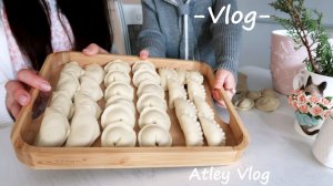 Зимний Vlog: Домашняя, вкусная еда каждый день Пельмени Вареники Соус с грибами Поездка в горы