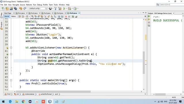 Easy way for Event handling in Swing смотреть онлайн