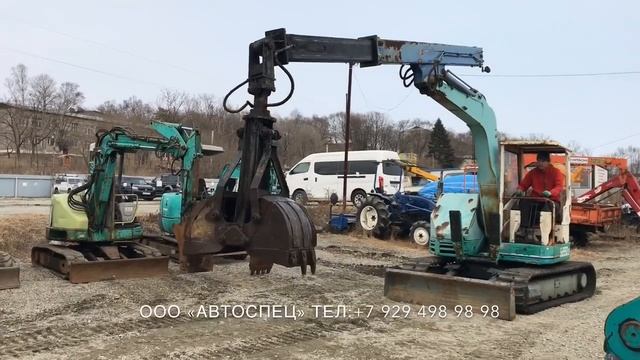 Грейфер на базе экскаватора Hanix SB550 смотреть онлайн