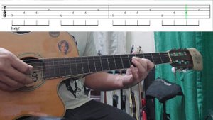 HELP! - The Beatles - How To Play The Guitar Riff Played by George Harrison - Tutorial @TeacherBob