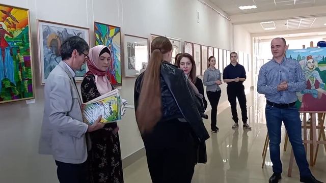 Открытие выставки работ учащихся ДШИ №1 г.Баксан. Нальчик, колледж дизайна КБГУ. 28.04.21 смотреть онлайн